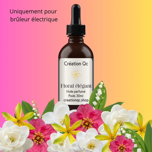 Huile pour brûleur électrique - Floral élégant