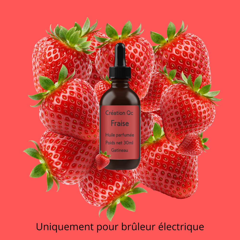 Huile pour brûleur électrique - Fraise