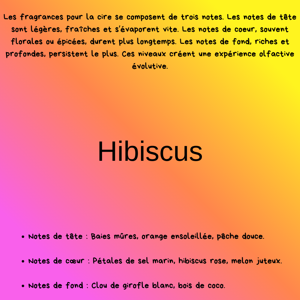 Fondant de cire parfumé - Hibiscus
