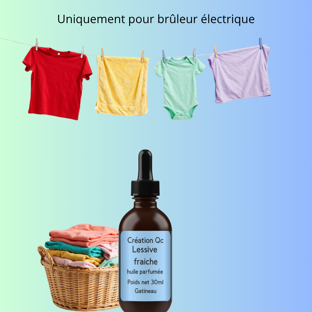 Huile pour brûleur électrique -  Lessive fraiche